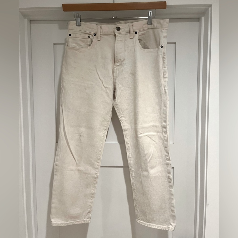 Gap Denim Men’s straight crop white jean